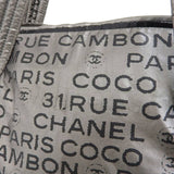 CHANEL unlimited handbag shoulder bag tote silver with seal 1