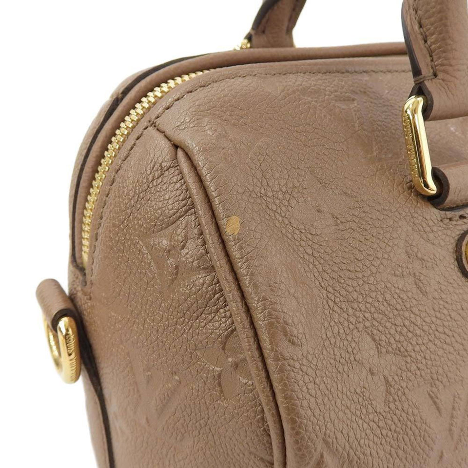 Louis Vuitton Monogram Implant Speedy 25 Bandouliere Bag Bronze M41019