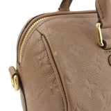 Louis Vuitton Monogram Implant Speedy 25 Bandouliere Bag Bronze M41019
