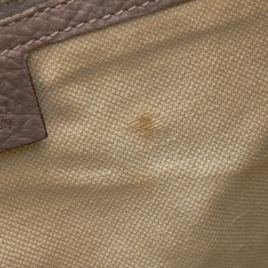GUCCI New Jackie Bamboo Handbag Shoulder Bag 246907 Beige Leather Ladies