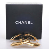 CHANEL Coco Mark Brooch Gold Ladies