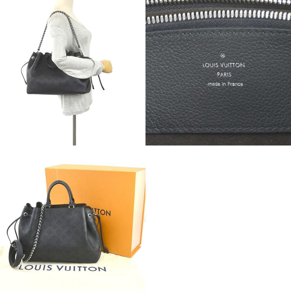 LOUIS VUITTON Handbag Mahina Bella Tote Monogram Noir Ladies M59200 99530f
