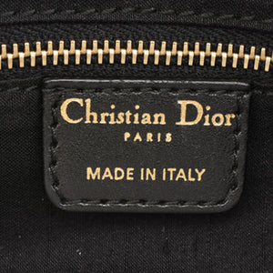 CHRISTIAN DIOR Dior handbag cannage black canvas