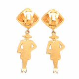 CHANEL Coco  earrings gold ladies