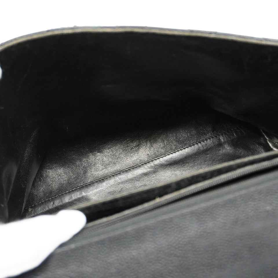 CHANELAuth  Matelasse Handbag Women's Caviar Leather Black