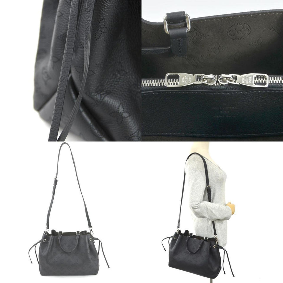 LOUIS VUITTON Handbag Mahina Bella Tote Monogram Noir Ladies M59200 99530f