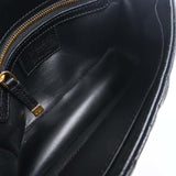 CHRISTIAN DIOR Cannage Leather Caro Small Chain Shoulder Bag Black Women's