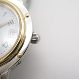 HERMES Clipper Wrist Watch Watch Wrist Watch CL4.220 Quartz White Gold Plated Stainless Steel