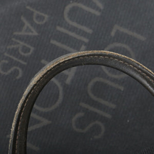 LOUIS VUITTON Damier Jean Yack Bag M93082 Noir Black Canvas Leather Men's