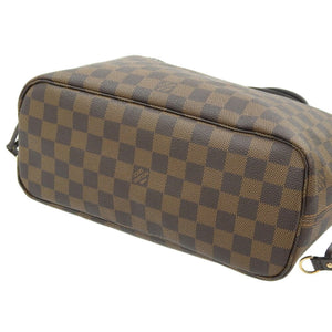 LOUIS VUITTON Damier Neverfull PM Shoulder Bag Pouch Ebene N41359 MS1159