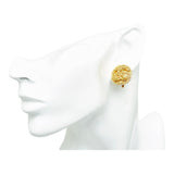 CHANEL coco mark earrings gold plated ladies