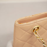 CHANELAuth  Matelasse Women's Leather Handbag Light Pink