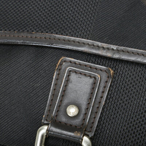 LOUIS VUITTON Damier Jean Yack Bag M93082 Noir Black Canvas Leather Men's