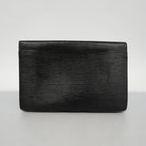 LOUIS VUITTONAuth  Epi Montaigne M52652 Women's Clutch Bag Noir