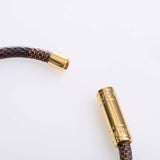 LOUIS VUITTON Damier Keep It Bracelet M8137 Brown Women's