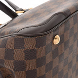 LOUIS VUITTON Damier Verona PM Brown N41117 Women's Canvas Handbag