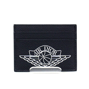 Christian Dior Dior DIOR AIR card case 2NICH001YWD Air leather navy / white JORDAN BRAND collaboration