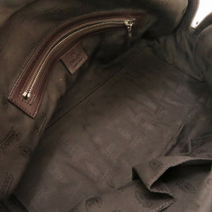 GUCCIsima Leather Brown GG 232958 Boston Bag 0141
