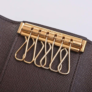 LOUIS VUITTON Damier Multicle 6 Row Key Case N62630 Brown Women's