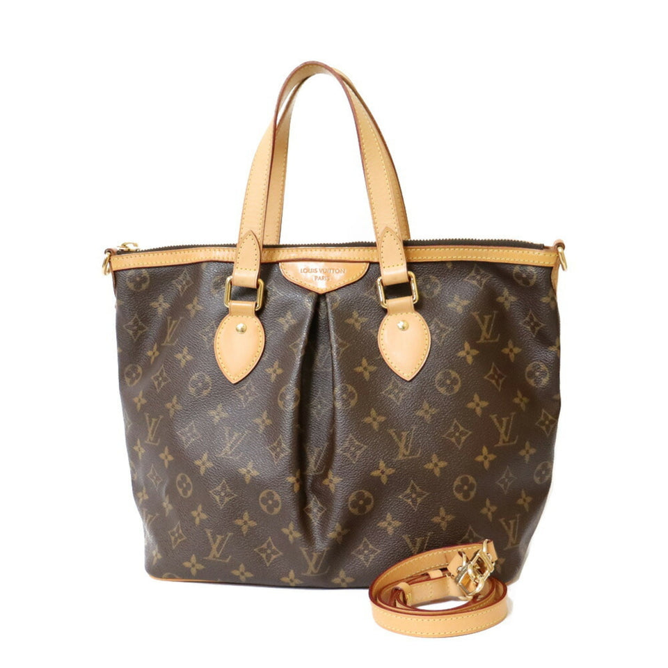 Louis Vuitton Handbag Monogram 2way Palermo PM M40145 Brown Women's Canvas