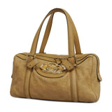 GUCCI ssima Handbag 170009 Women's Leather Handbag Beige