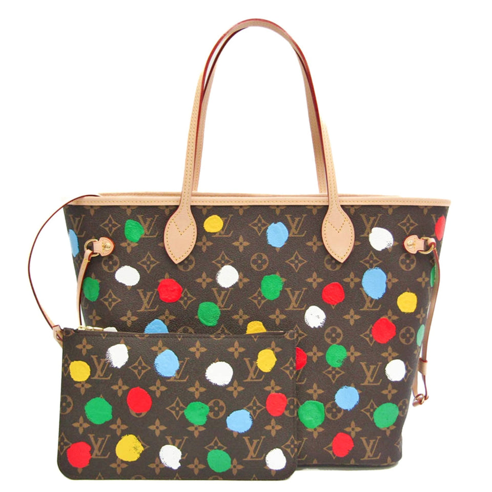 LOUIS VUITTON Monogram LV X YK Neverfull MM Dot Paint M46381 Women's Tote Bag Monogram,Multi-color