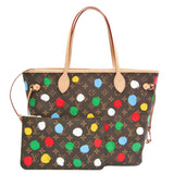 LOUIS VUITTON Monogram LV X YK Neverfull MM Dot Paint M46381 Women's Tote Bag Monogram,Multi-color