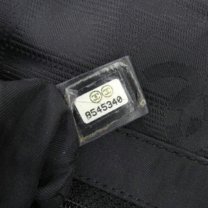 CHANEL Nylon New Line PM Tote Bag Black Ladies
