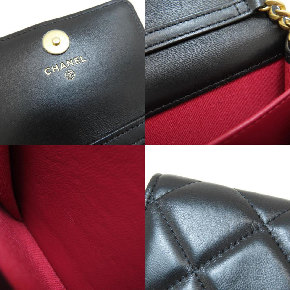 CHANEL Matelasse Cocomark Bifold Wallet [] Lambskin Women's