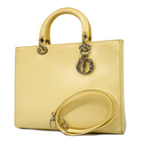 CHRISTIAN DIORAuth  Lady Dior 2WAY Bag Cannage Women's Leather Handbag,Shoulder