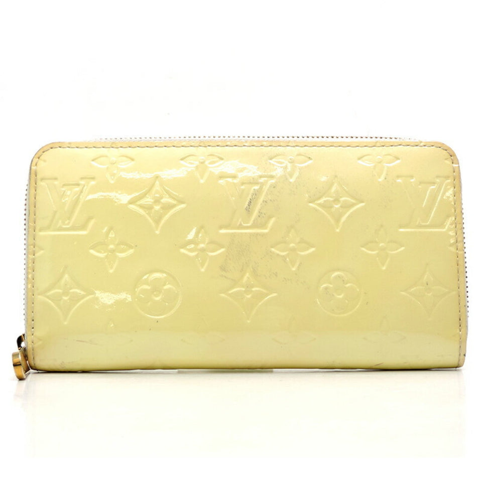 LOUIS VUITTON Zippy Women's Long Wallet M91531 Monogram Vernis Vanilla