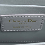 CHRISTIAN DIOR Leather 30 Montaigne Box Bag Shoulder Gray Women's