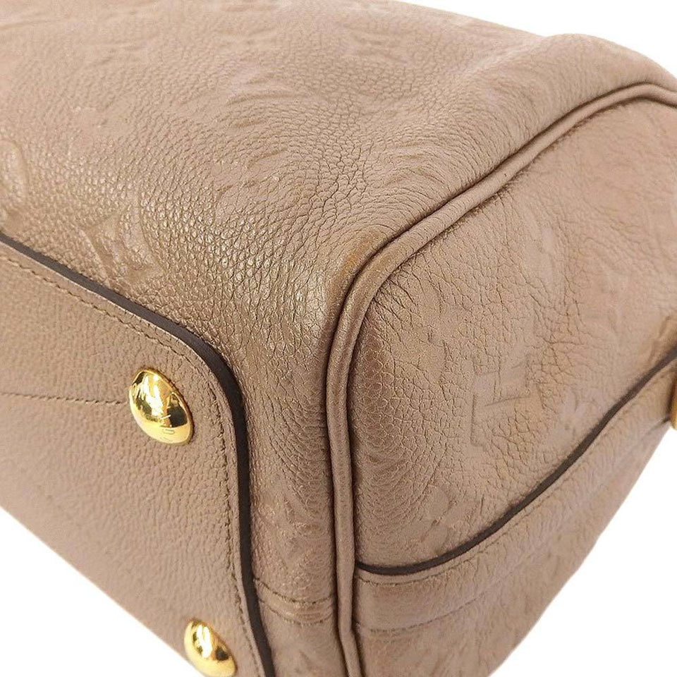 Louis Vuitton Monogram Implant Speedy 25 Bandouliere Bag Bronze M41019