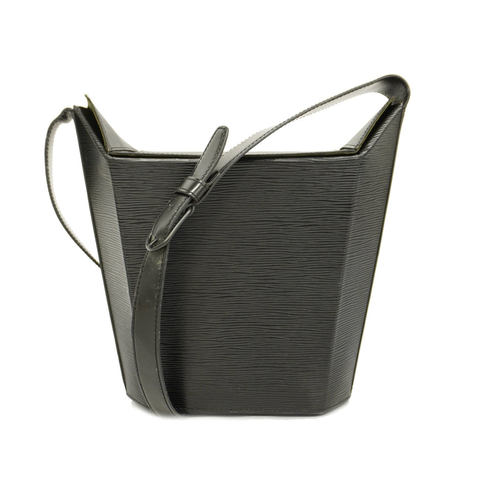 LOUIS VUITTONAuth  Epi Sucksaw M80161 Women's Shoulder Bag Noir