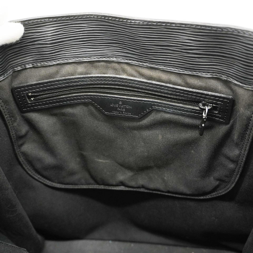 LOUIS VUITTONAuth  Epi Sac Plat M59082 Women's Tote Bag Noir