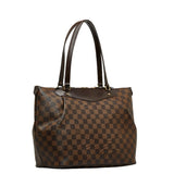 LOUIS VUITTON Damier Westminster GM Tote Bag Shoulder N41103 Brown PVC Leather Ladies