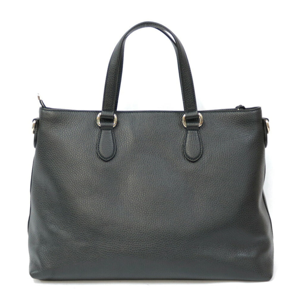 Gucci Shoulder Bag Bamboo Black Ladies
