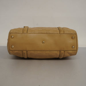 GUCCI ssima Handbag 170009 Women's Leather Handbag Beige