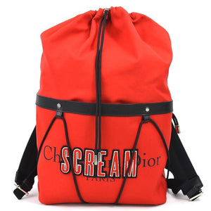 DIOR HOMME rucksack scream collaboration canvas red men's