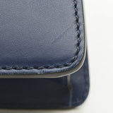 GUCCI Sylvie Top Handle 2Way Bag Leather Navy 470270