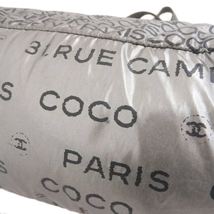 CHANEL unlimited handbag shoulder bag tote silver with seal 1