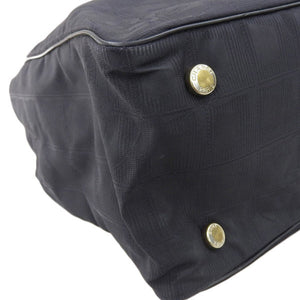 CHANEL Nylon New Line PM Tote Bag Black Ladies