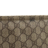 GUCCI GG Supreme Plus Shoulder Bag PVC Leather Beige Brown Dark 201446