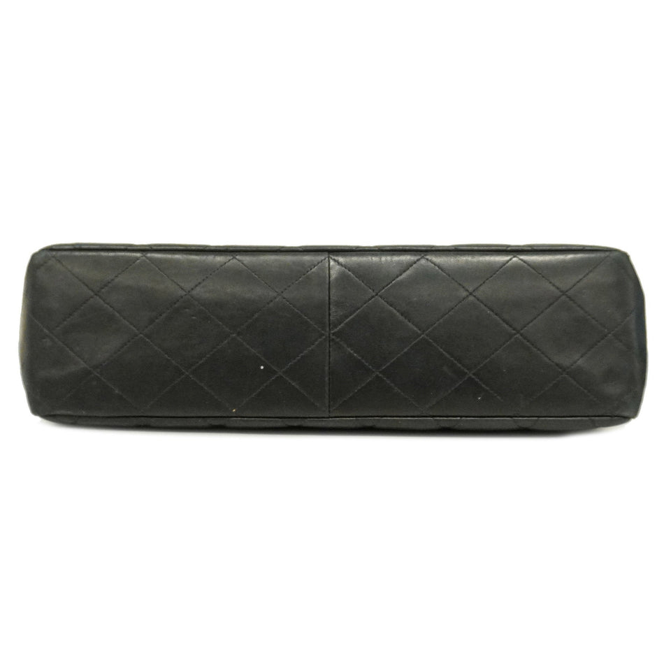 CHANEL Matelasse Big Matelasse W Chain Women's Leather Shoulder Bag Black