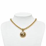 CHANEL Cocomark Necklace Gold Plated Men's