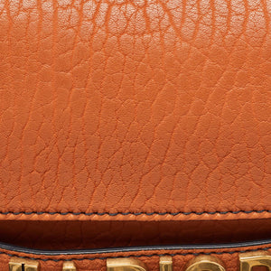 Dior Orange Leather J'adior Chain Flap Bag