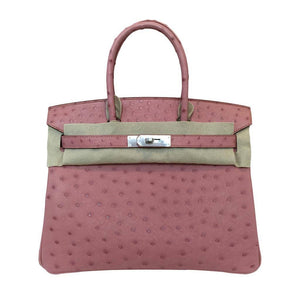 Hermes Birkin 30 Ostrich Terre Cuite Bag