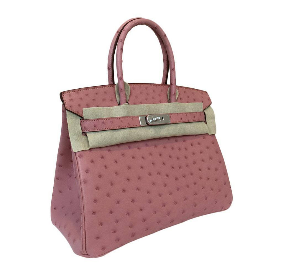 Hermes Birkin 30 Ostrich Terre Cuite Bag