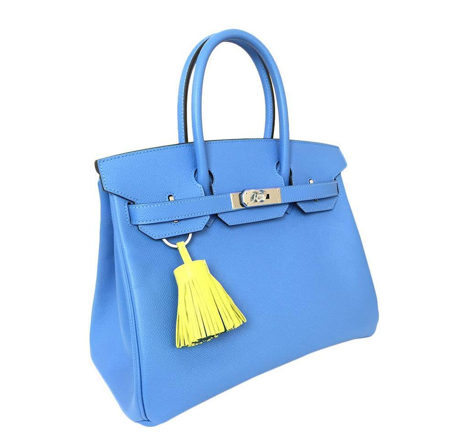 Hermes Birkin 30 Bag Blue Paradise