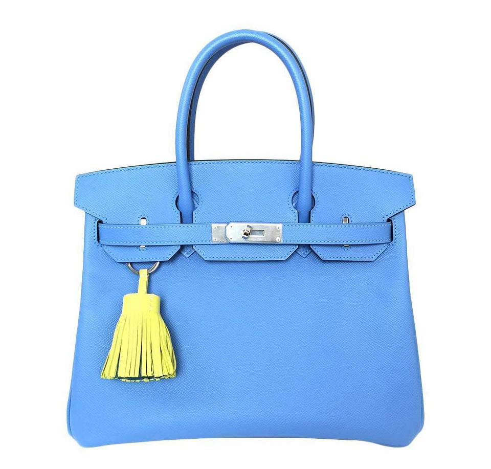 Hermes Birkin 30 Bag Blue Paradise